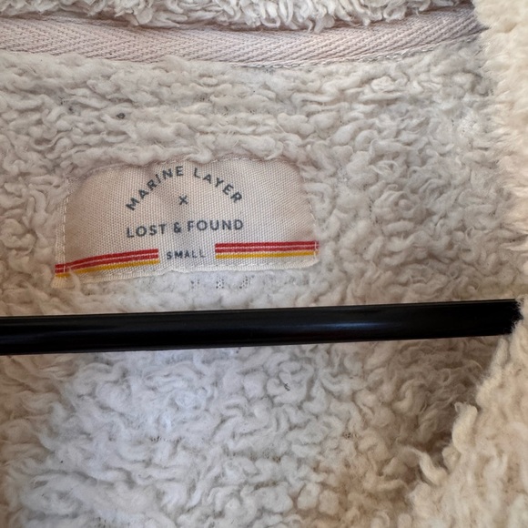 Marine Layer size small Full Zip High Neck Sherpa Jacket - Picture 2 of 6